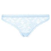 Calvin Klein Truser CK One Lace Thong Lysblå nylon Small Dame