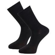 Trofe Bamboo Socks Strømper 2P Svart Str 39/42 Dame