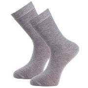 Trofe Bamboo Socks Strømper 2P Grå Str 43/46 Dame