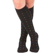 Trofe Printed Support Socks Strømper Svart Str 35/38 Dame