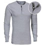 Dovre Organic Cotton Grand Dad Rib Shirt Grå økologisk bomull XX-Large...