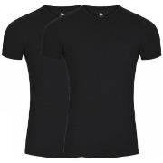 Dovre 2P Organic Cotton T-shirt Svart &#xF8;kologisk bomull Medium Herre