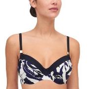 Femilet Honduras Underwired Bikini Bra Blå/Hvit E 80 Dame