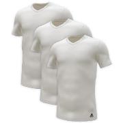 adidas 3P Active Flex Cotton V-Neck T-Shirt Hvit bomull Medium Herre