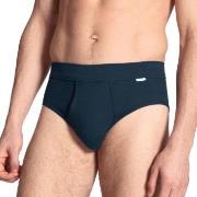 Calida Cotton 1 Herr Midi Gylf 23112 Marine bomull Small Herre