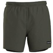 Calvin Klein Badebukser Cool Iconic Texture Swimshorts Mørkgrørnn  X-L...