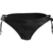 Calvin Klein Core Tonal Logo Tie Side Bikini Brief Svart X-Large Dame