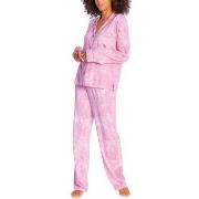 PJ Salvage Playful Prints Pyjama Rosa Small Dame