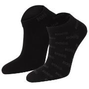 BOSS Strømper 2P Allover Printed Ankle Sock Svart Str 39/42 Herre