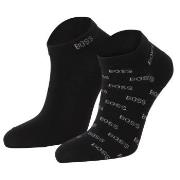 BOSS Strømper 2P Allover Printed Ankle Sock Marine Str 39/42 Herre