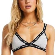 Reebok BH Dotty Triangle Bra Grå bomull Medium Dame