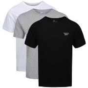 Reebok 3P Santo Crew Neck T-Shirt Svart/Grå Small Herre