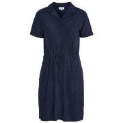 Damella Bamboo Stretchterry Short Sleeve Dress Marine X-Large Dame