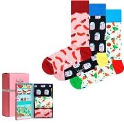 Happy socks Strømper 3P Foodie Socks Gift Box Mixed bomull Str 41/46