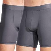 Bread and Boxers Active Boxer Brief 2P Grå polyester Small Herre