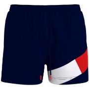 Tommy Hilfiger Badebukser Solid Flag Swim Shorts Mørkblå nylon Small H...