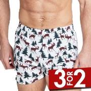 Jockey Woven Boxer Hvit bomull X-Large Herre