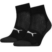 Puma Strømper 2P Sport Cushioned Quarter Socks Svart Str 43/46