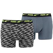 Puma 2P Men Formstrip Boxer Blå bomull Large Herre