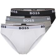 BOSS 3P Power Brief Svart/Hvit bomull Small Herre