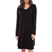 Lady Avenue Bamboo Nightdress With Long Sleeve Svart Bambus Medium Dam...