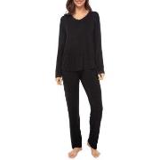 Lady Avenue Bamboo Pyjamas With Lace Long Sleeve Svart Bambus Medium D...