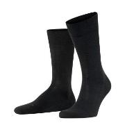 Falke Strømper Sensitive London Socks Svart bomull Str 43/46 Herre