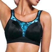 Freya BH Dynamic Soft Sports Bra Svart/Blå I 75 Dame