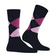 Burlington Strømper Queen Socks Blå/Rosa Str 36/41 Dame