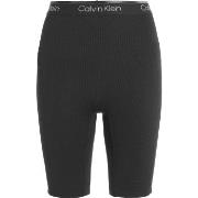 Calvin Klein Sport Ribbed Knit Shorts Svart polyester Large Dame