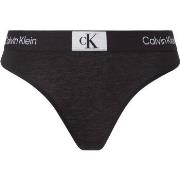 Calvin Klein Truser CK96 Cotton Thong Svart bomull Medium Dame