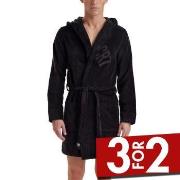 CR7 Cristiano Ronaldo Cotton Bathrobe Svart bomull Medium Herre