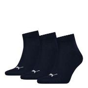 Puma Strømper 3P Quarter Socks Marine Str 39/42