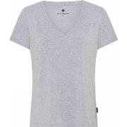 JBS of Denmark Bamboo Blend V-neck Women T-shirt Grå Small Dame