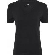 JBS of Denmark Bamboo V-neck Women Slim T-shirt Svart XX-Large Dame