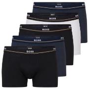 BOSS 5P Cotton Boxer Trunks Mixed bomull Medium Herre