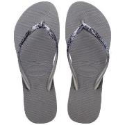 Havaianas Slim Glitter II Grå Str 35/36  Dame