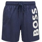 BOSS Badebukser Swimshorts Octopus Blå polyamid Small Herre