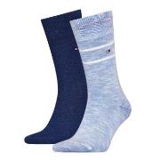 Tommy Hilfiger Strømper 2P Men Slub Classic Socks Marine/Blå Str 43/46...