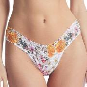 Hanky Panky Truser Printed Low Rise Thong Hvit m Blomste nylon One Siz...