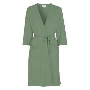 Damella Viscose Plain Wave Robe Lysegrønn Bambus X-Large Dame