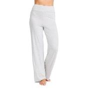 Damella Bamboo Lounge Pants Gråmelerad Bambus Small Dame