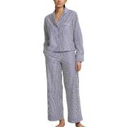 Polo Ralph Lauren Long Sleeve Pyjamas Set Marine Stripet bomull Large ...