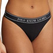 Polo Ralph Lauren Truser Mid Rise Thong Svart X-Small Dame