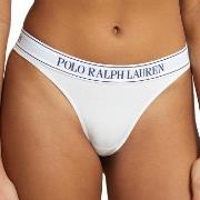 Polo Ralph Lauren Truser Mid Rise Thong Hvit Small Dame