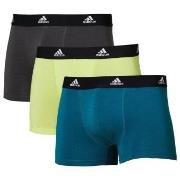 adidas 3P Active Flex Cotton Trunk Limegrønn bomull Small Herre