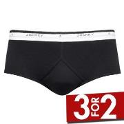 Jockey Cotton Y-front Brief Svart bomull Large Herre