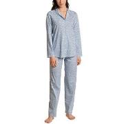 Calida Ornament Spring Nights Pyjamas Lysblå bomull Small Dame