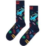 Happy socks Strømper Zodiac Signs Capricorn Sock Marine mønster Str 41...