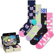 Happy socks Strømper 4P Happy In Wonderland Socks Gift Set Mixed bomul...